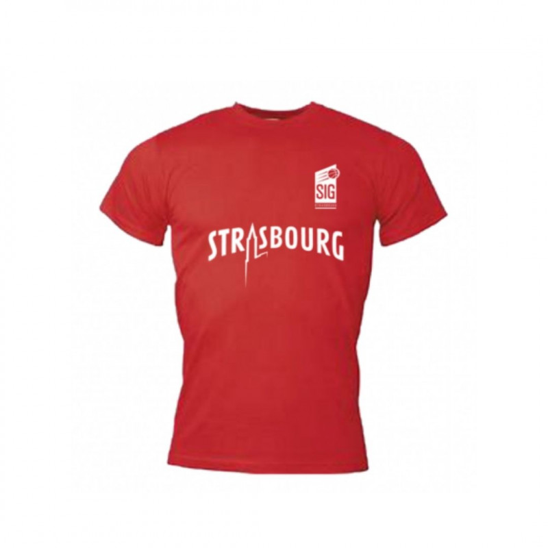 TS ROUGE HOMME STRASBOURG SIG