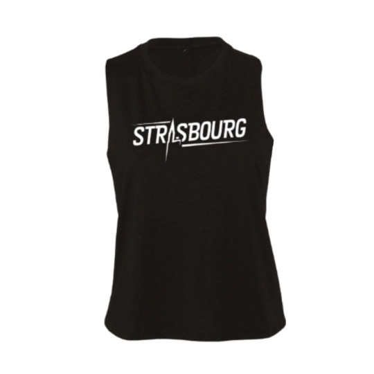 CROP TOP SIG FEMME NOIR